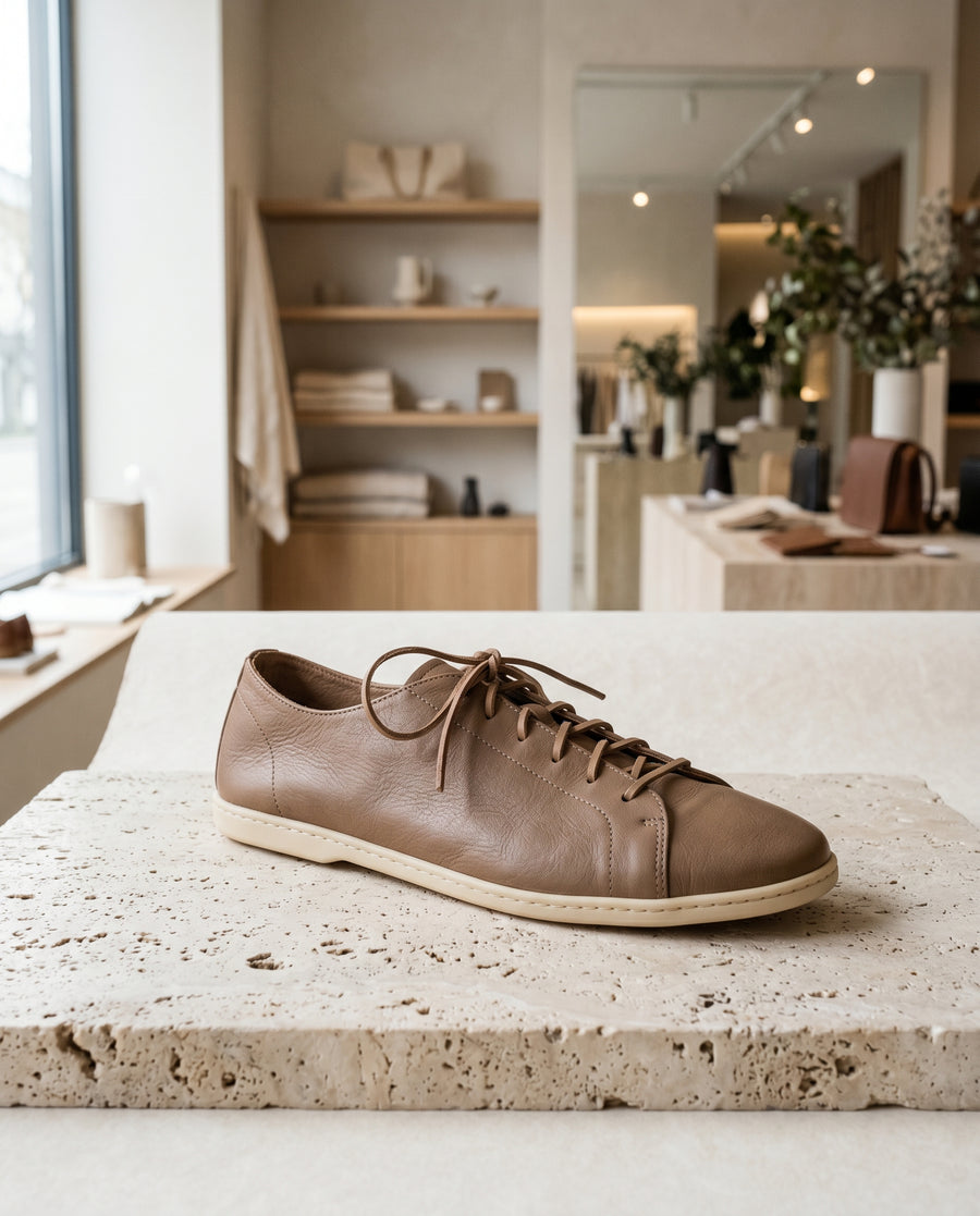 N° 06 · Packbarer Sneaker Taupe