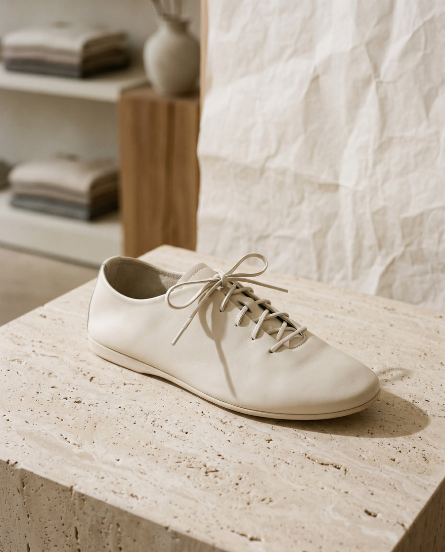 N° 05 · Packbarer Sneaker Elfenbein