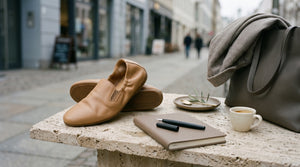 N° 01 · Faltbarer Slip-On Lammleder, Ansicht 3