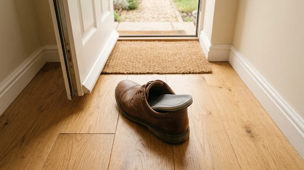 Footzy Folds im Schuh